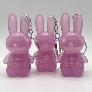 Light Pink Bunnies Lip Gloss Set of 3